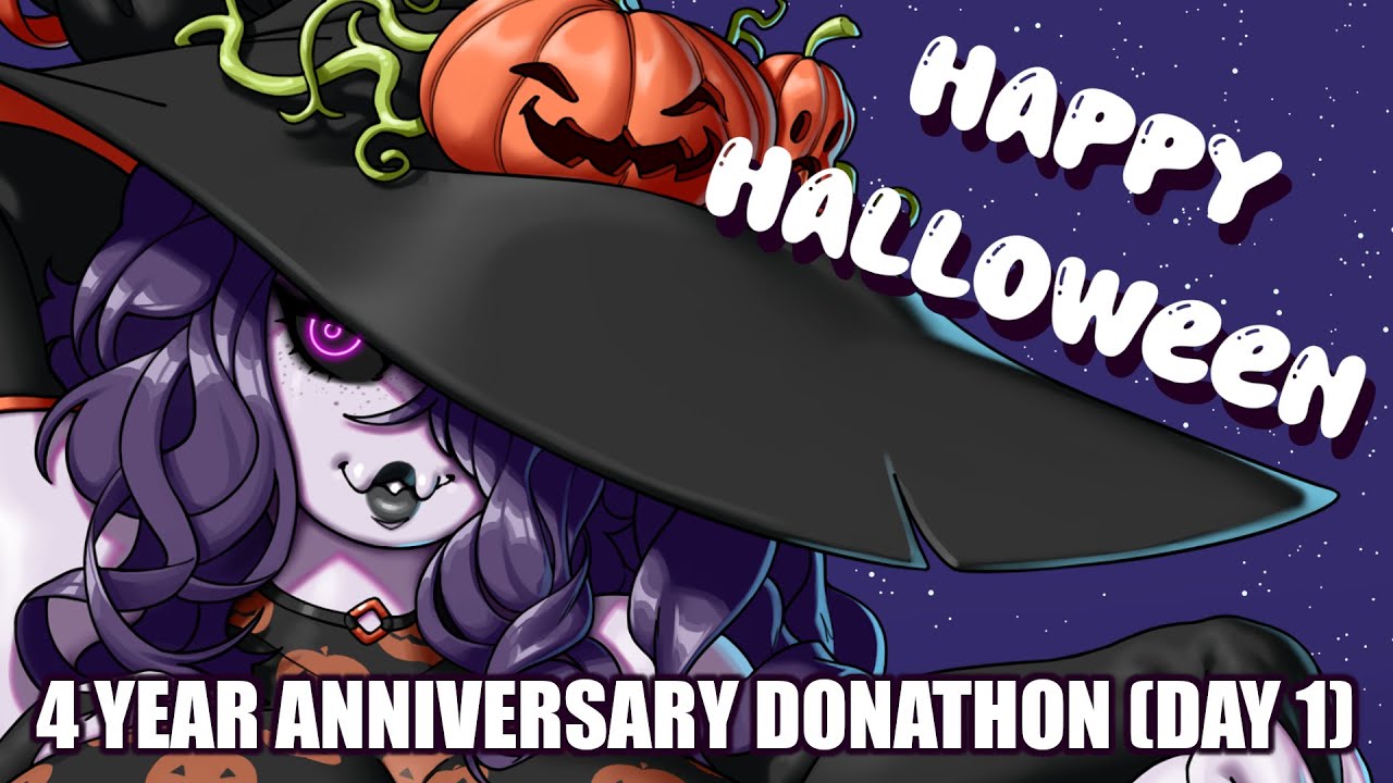 HAPPY HALLOWEEN!!! 4-Year Anniversary Donathon (Day 1) - YouTube