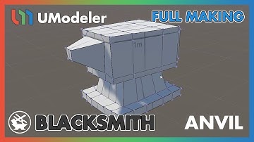 3D Modeling in Unity - Full Making Video of Modeling an Anvil in Blacksmith