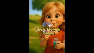 She is blowing bubbles | English for Beginners 🫧👧 | Learn English with Mastery Method Profile