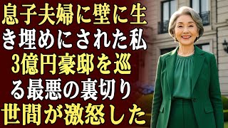 息子と嫁は私を3億円の豪邸を奪うために壁に生き埋めにした…私は必死に脱出し、最も恐ろしい復讐計画を始めた。