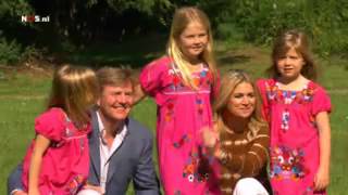 Fotosessie gezin prins Willem-Alexander en Maxima