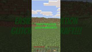 EASIEST Duplication Glitch in Minecraft Bedrock Edition 🔥#shorts  #minecraft