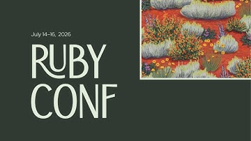 RubyConf 2026 Announcement!