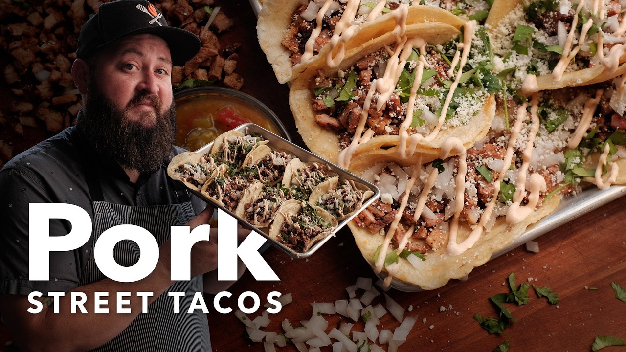 Настоящий рецепт тако со свининой стрит 🌮 Простой и вкусный!
