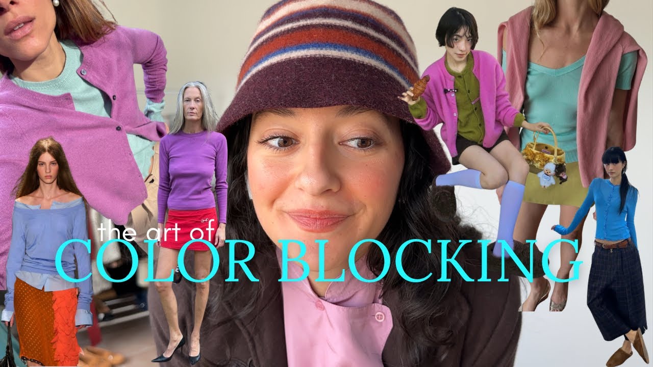How to use the color blocking styling method in the winter 