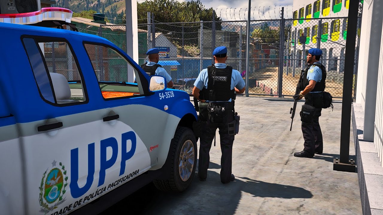 INDIVÍDUOS 4TIRARAM NA NOSSA EQUIPE DENTRO DA FAVELA | FICAMOS SEM SAIDA | PMERJ - POLICIA NO GTA 5