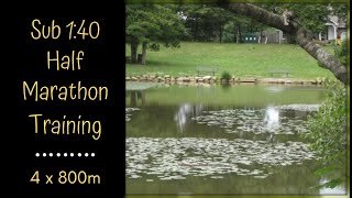 1:40 Half Marathon Training | Yoga Session & 4 x 800m @ Woodland Gardens Duck Pond Trail