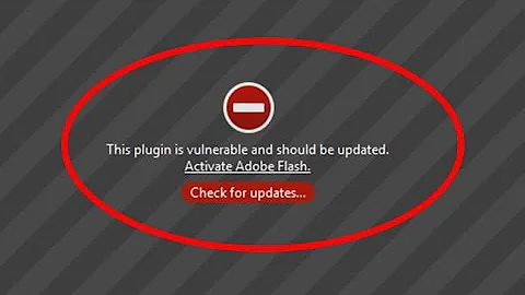 How to fix This plugin is vulnerable and should be updated in mozilla firefox