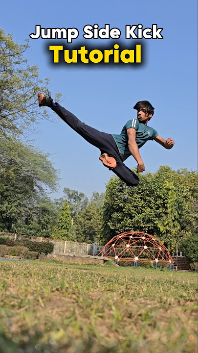 Jump Side Kick 🔥 #tutorial #taekwondo #kick #karate #motivation #training #speed #power #shorts
