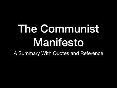 Video: Ano ang mga pangunahing punto sa Communist Manifesto?