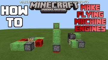 HOW TO MAKE A FLYING MACHINE ENGINE IN MCPE 0.15.0 |Minecraft PE (MCPE) How To #41