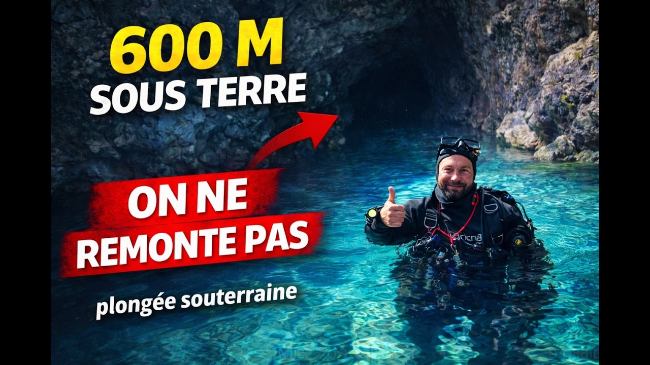 600 m sous terre : ici, on ne remonte pas | Exploration en plongée souterraine – Goul de la Tannerie