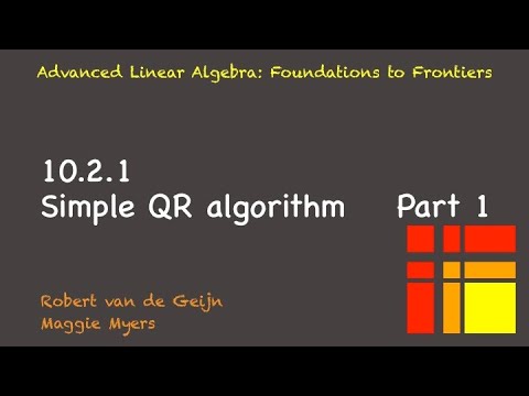10.2.1 Simple QR algorithm, Part 1