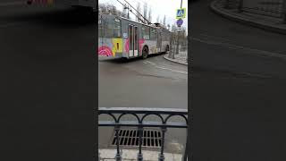 Троллейбус №244 Омск, маршрут №До Романенко.