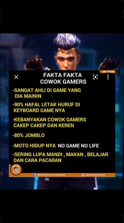 FAKTA FAKTA COWOK GAMERS😎