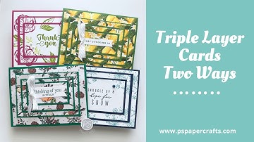 How to make Triple Layer Cards Two Ways