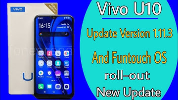 Vivo U10 System Update And Funtouch OS Roll-out New Update 2020/By Technical Salman