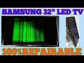 SAMSUNG 32" LED TV BLACK VERTICAL STRIPE WITH GREEN COLOUR ,HOW TO REPAIR.