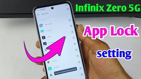 infinix zero 5G mein app lock kaise karen/infinix zero 5G app lock setting /app me lock kaise lagaen