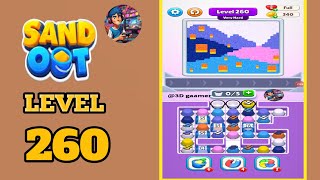 Sand out color puzzle level 260 Very hard solution and walkthrough 