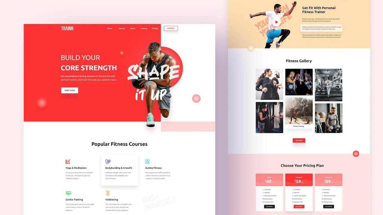 How To Create A Fitness Website With Elementor Ready Template - WPDeveloper