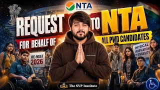 NTA से Request 🙏 PWD Candidates के लिए Re-NEET 2026 में बड़ा बदलाव चाहिए! | MBBS | PwD Verification