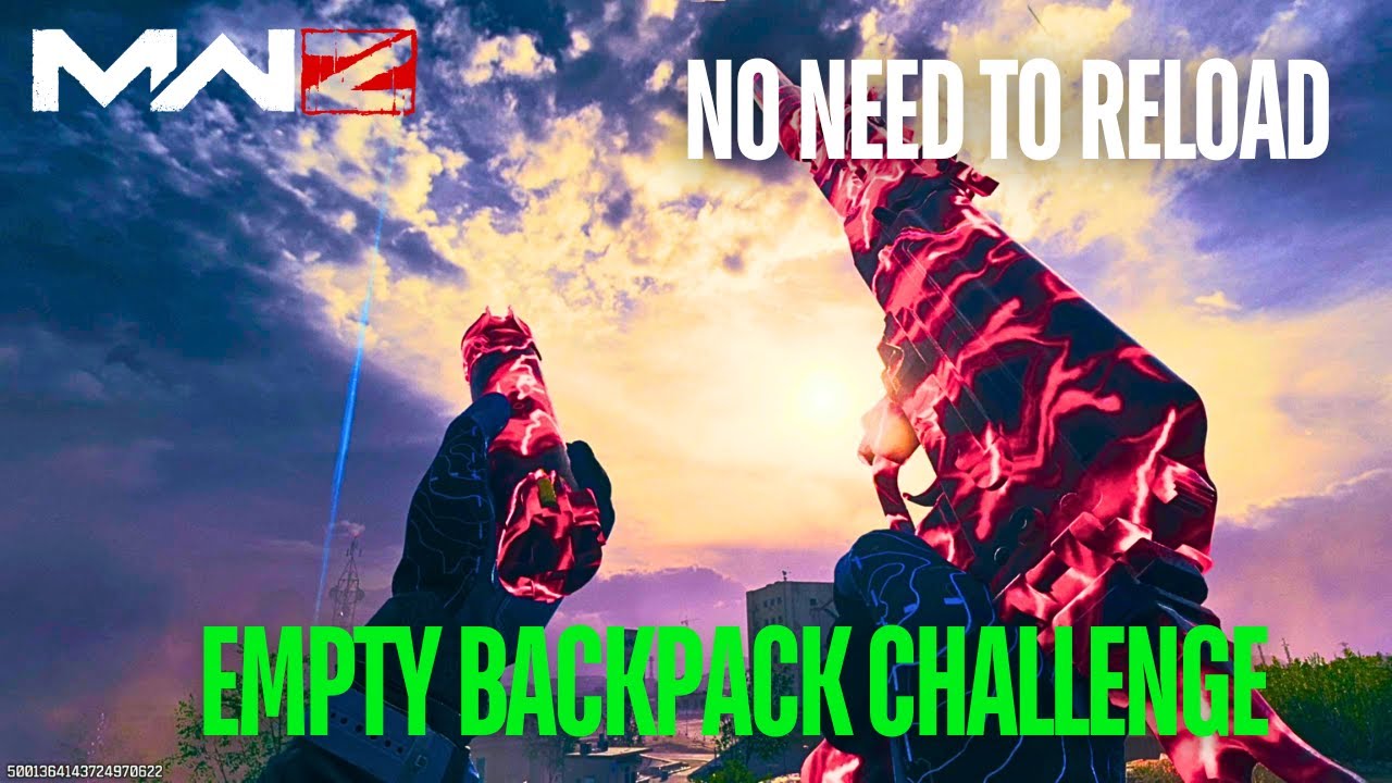 MWZ ZOMBIES GAMEPLAY EMPTY BACKPACK CHALLENGE NO NEED TO RELOAD