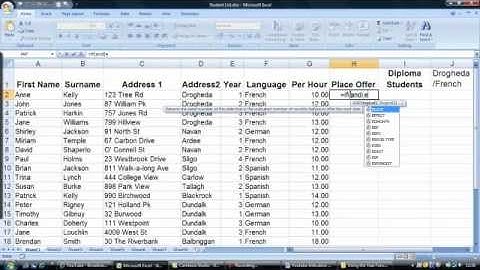 Nesting IF and AND Functions in Excel