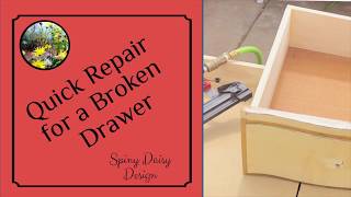 Quick Repair for a Broken Drawer