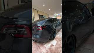 Slammed TESLA🤯#delacrew #tesla #jdm #jdmcars #tuning #cartok #carshow #cars #eurocars #automobile