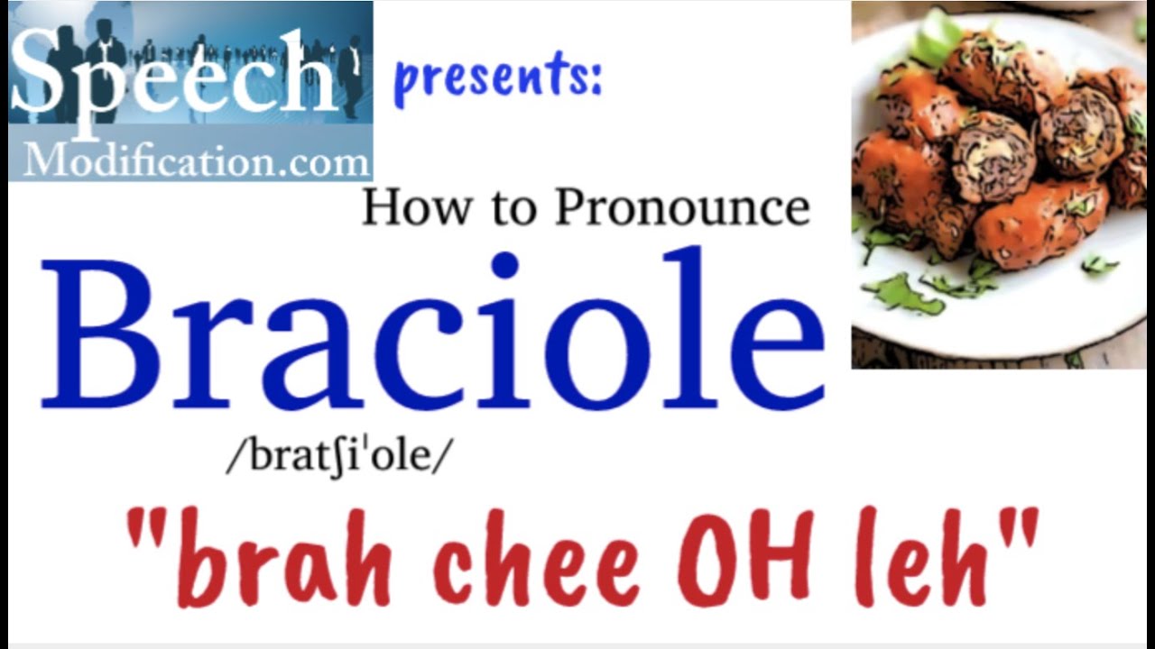 How to Pronounce Braciole YouTube