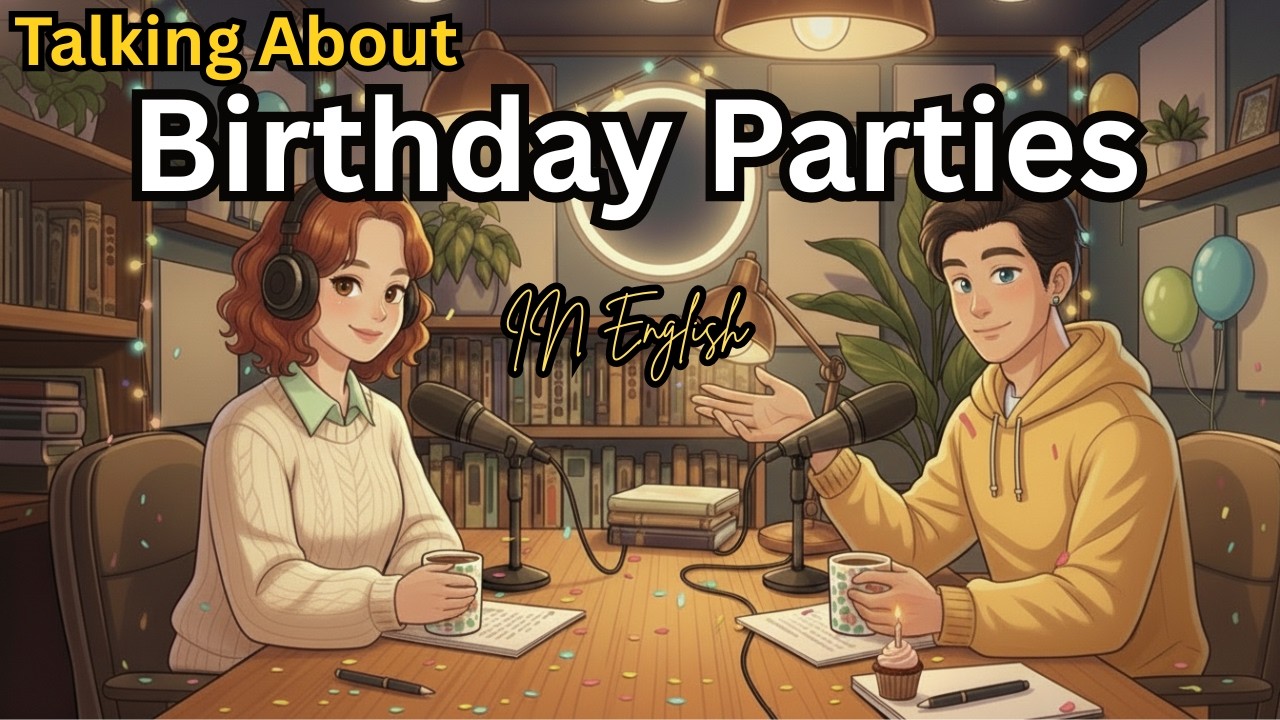 Talking About Birthday Parties in English | Easy Conversation Practice A1–A2