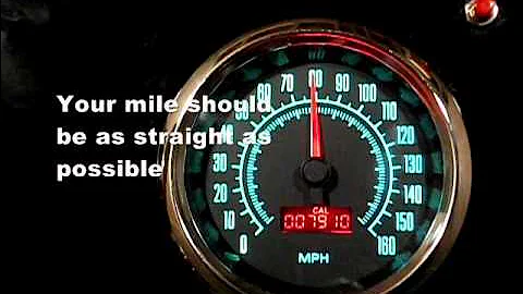 New Vintage stepper motor speedometer Calibrating