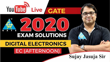 Coming live | GATE 2020 EC | Afternoon Session| Digital Electronics By SUJAY SIR