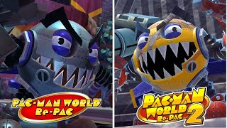 Both Toc-Man Boss Fights - PAC-MAN WORLD 2 Re-PAC \/ PAC-MAN WORLD Re-PAC