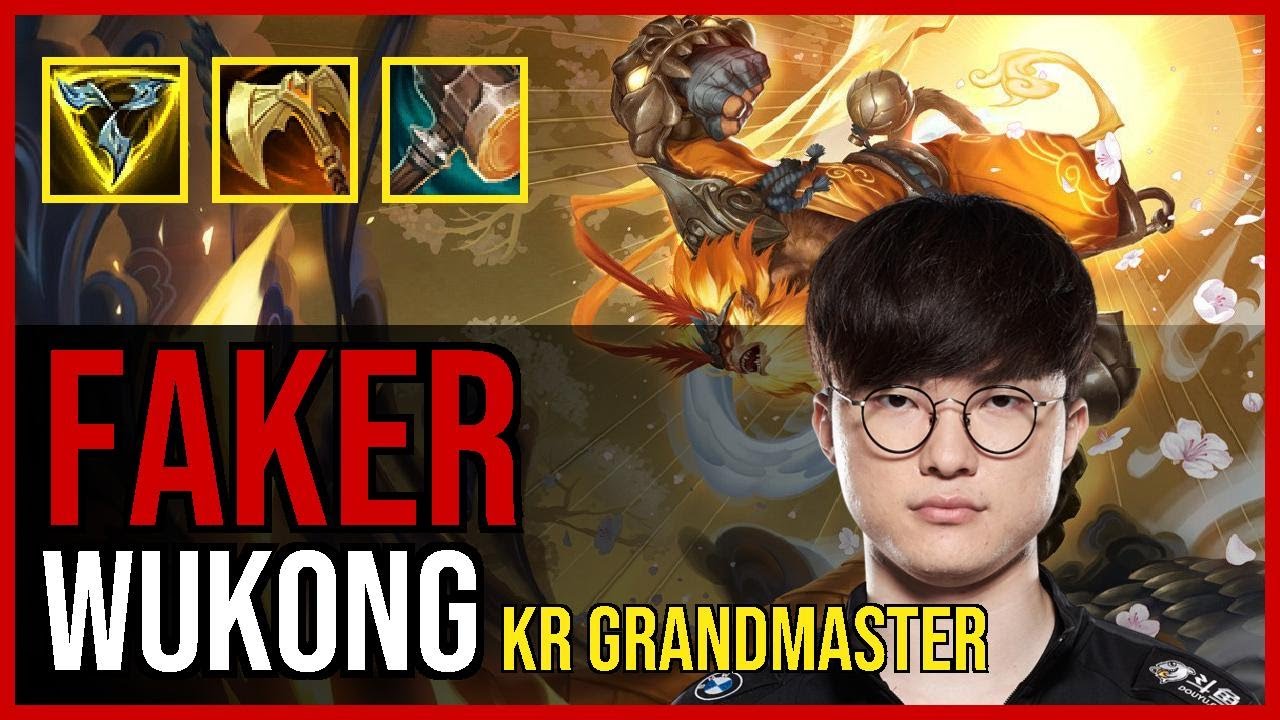 Faker - WUKONG vs. AKALI Mid | KR Grandmaster