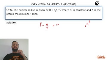 KVPY 2019 Paper Solution | Q.9 | KVPY Physics Part 1 | SA Stream | Class 11 | KVPY Exam | Vedantu