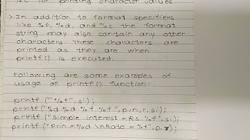 #video 11 #  C programming  (printf function)