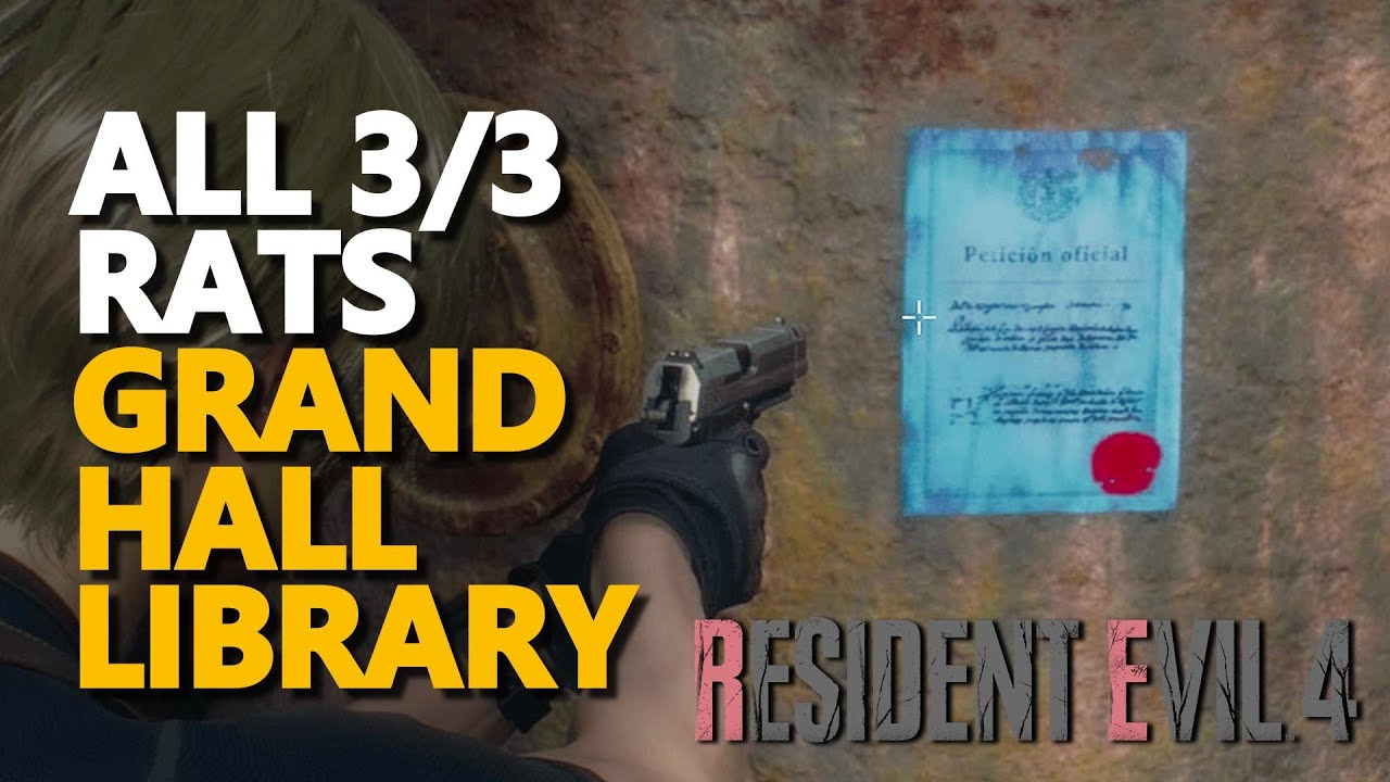 Grand Hall Library Rats RE4 Remake YouTube