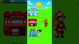 Who am I!? #shorts #funny #firefighter #doctor