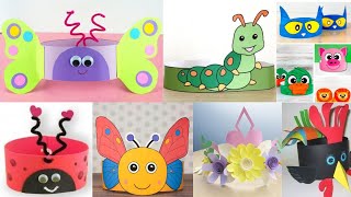 50 + headband design for students | Easy paper caps | Paper crafts for Preschool