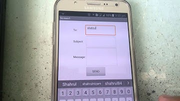 App Inventor Lesson Send Email