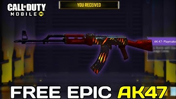 How To Redeem A FREE Epic Ak47 Animated Skin In Cod Mobile!