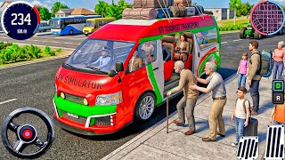 Realistic City Van Driving Game: Long Distance Passenger Pick Drop Simulator 2025 - Android Gameplay