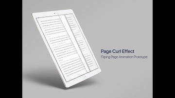 Page Curl Effect for E-book App Using Adobe XD