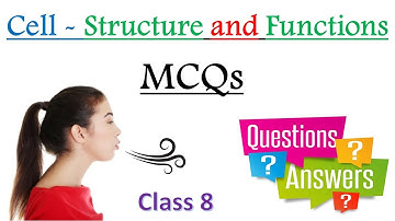 Best MCQ Class 8 Cell Structure and Functions | Chapter 12 | Class 8 Science NCERT | Important MCQ