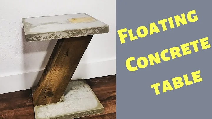 DIY cantilevered  end table