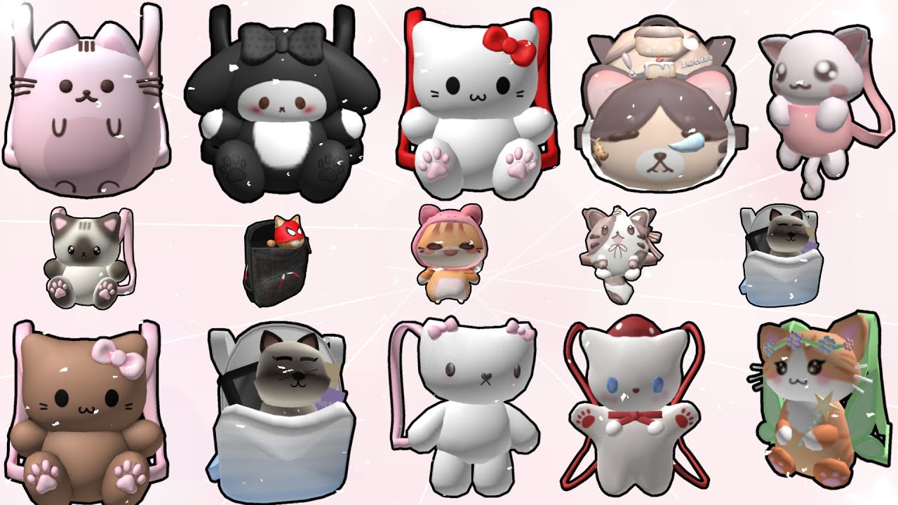 cat backpack codes for bloxburg & berry avenue roblox aesthetic 