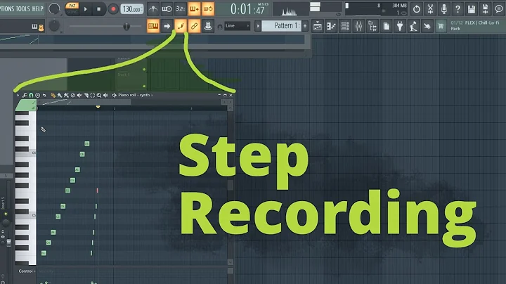 FL Studio 21 - Piano Roll Step Recording