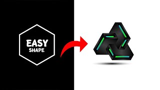 3D Polygon Shape || illustrator In Using The Pen Tool And Polygon || Amazing 3D Shape Tutorials..